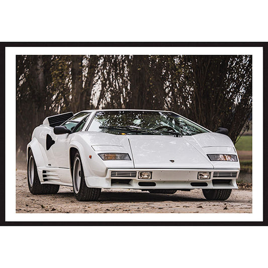 Poster Lamborghini Countach Front