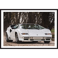 Poster Lamborghini Countach Front