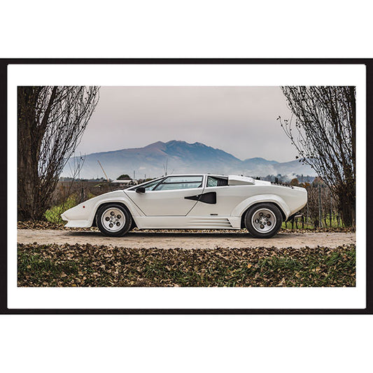 Poster Lamborghini Countach Laterale