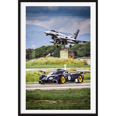 Poster Eurofighter Typhoon VS Pagani Huayra R