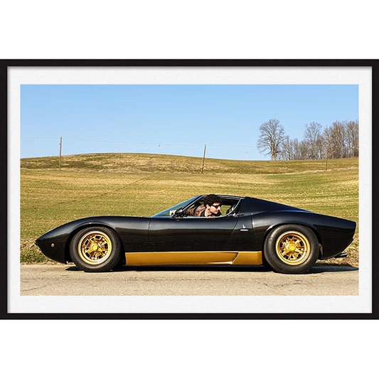 Poster Lamborghini Miura Davide Cironi