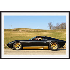 Poster Lamborghini Miura Davide Cironi