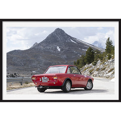 Poster Lancia Fulvia HF Fanalone Back