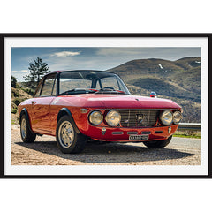 Poster Lancia Fulvia HF Fanalone Front 2