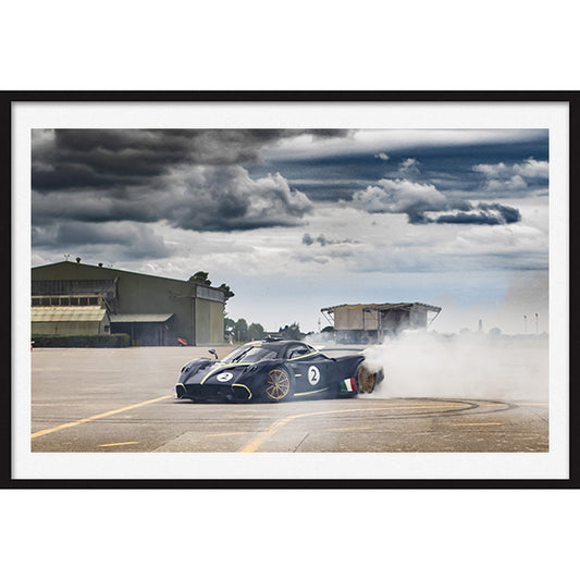 Poster Pagani Huayra R Burnout