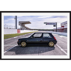 Poster Renault 5 GT TURBO " Dal Pollaio alla Pista"