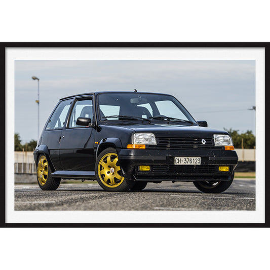 Poster Renault 5 gt turbo Front " Dal Pollaio alla Pista"