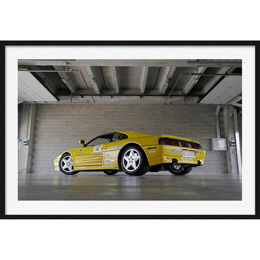 Poster Ferrari 348 Challenge Rear View