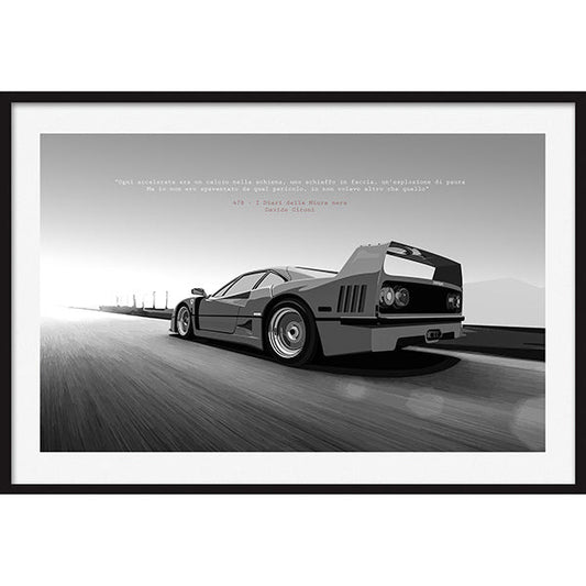 Poster Ferrari F40 Cit. Davide Cironi