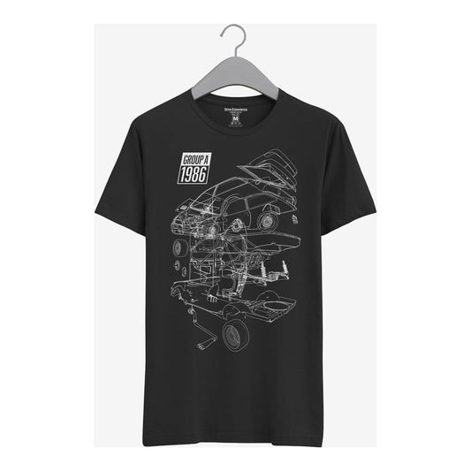 T-Shirt Uomo - Ford Sierra Pinnone Gr.A 1986