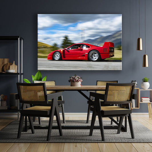 Stampa su Tela: Ferrari F40 Video Test – 120x80cm