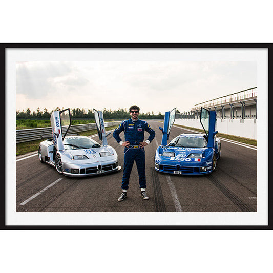 Poster Bugatti EB110 Davide Cironi