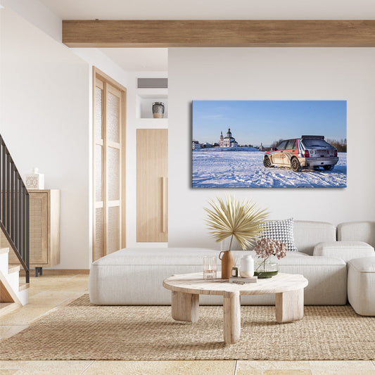 Stampa su Tela: Lancia Delta Integrale Evoluzione – The Russian Job – 120x80cm