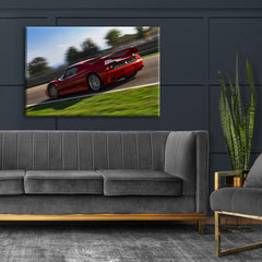 Stampa su Tela: Ferrari F50 (Rear View) – 120x80cm