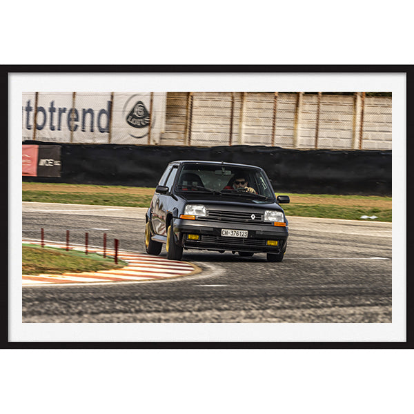 Poster Renault 5 gt turbo Front 2  " Dal Pollaio alla Pista"