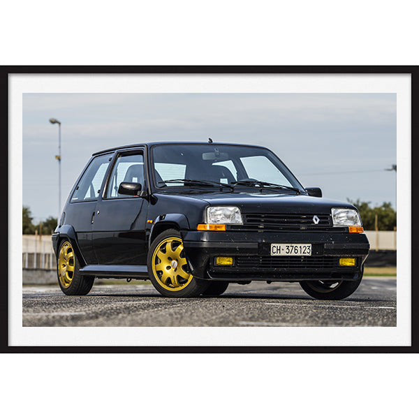 Poster Renault 5 gt turbo Front " Dal Pollaio alla Pista"