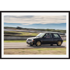 Poster Renault 5 gt turbo panning " Dal Pollaio alla Pista"