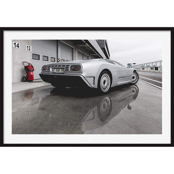 Poster Bugatti EB110 video test (Rear View)