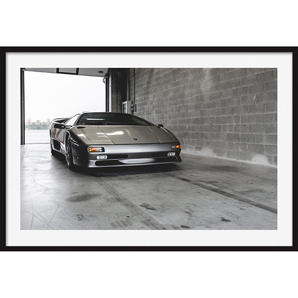 Poster Lamborghini Diablo SV Front View