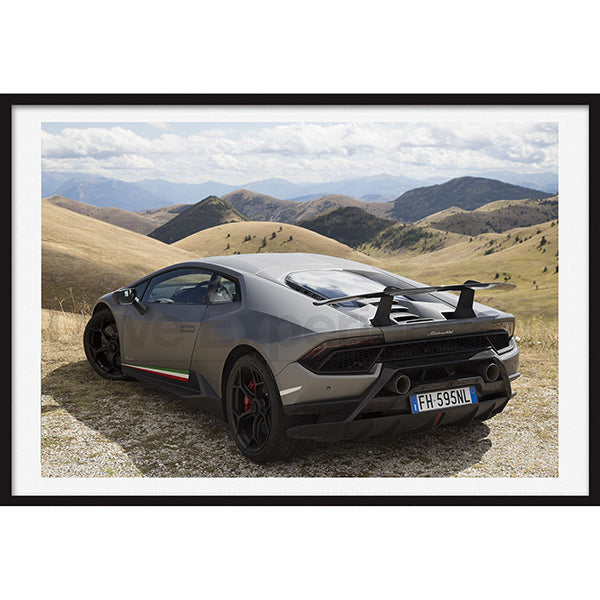 Poster Lamborghini Huracan Performante Rear View